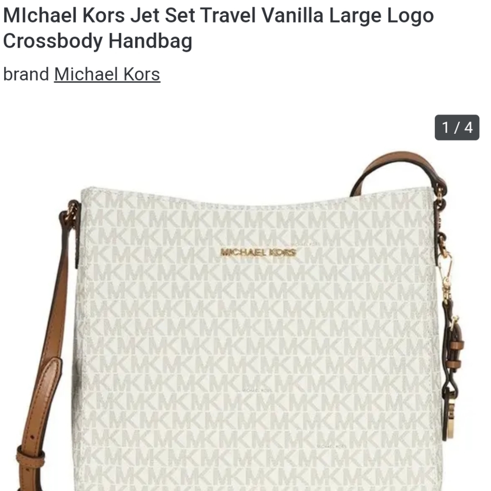 Michael kors large crossbody handbag